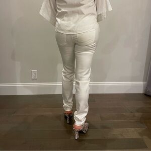 Aqua Women's White Straight Leg Pants